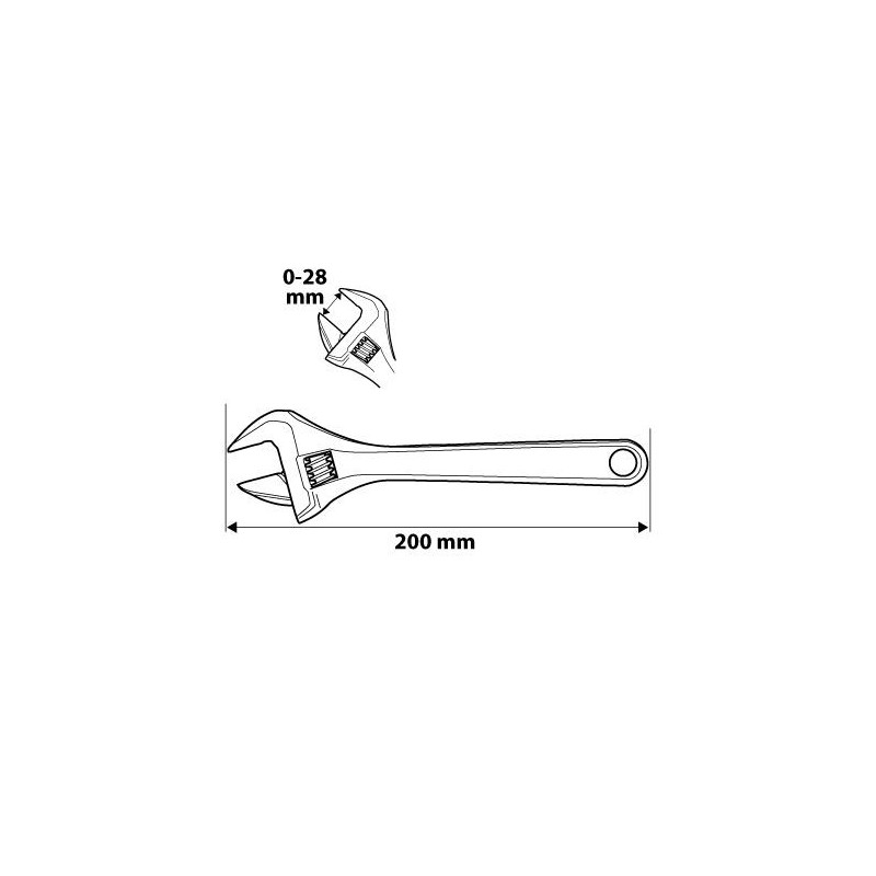 KLUCZ NASTAWNY 8 200mm NEO