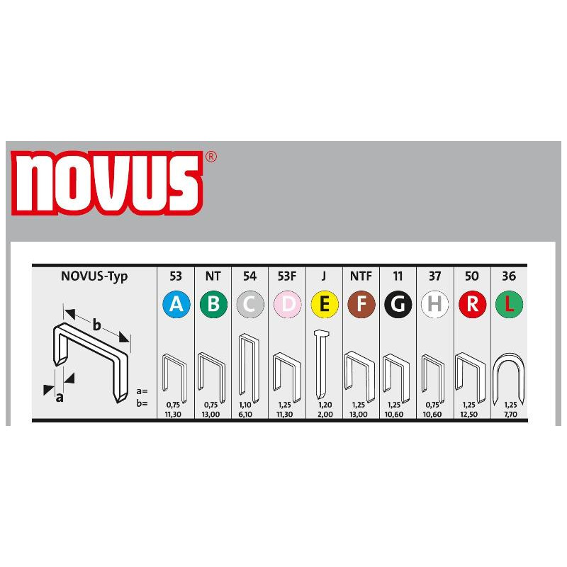 Zszywki typ G 11/6 NOVUS [1200 szt.]