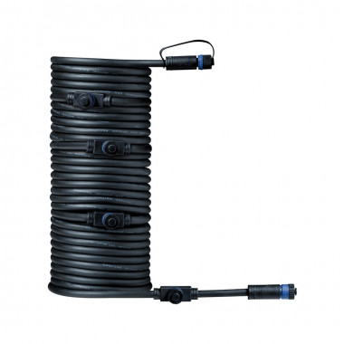 Outdoor Plug & Shine przewód łączący IP68 10m 1in-5out Czarny Tworzywo sztuczne