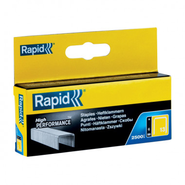 Zszywki Rapid z drutu cienkiego nr 13 (6 mm) - opakowanie 2500 szt. RAPID-11830725