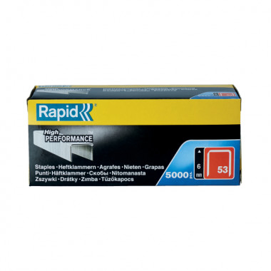 Zszywki Rapid z drutu cienkiego nr 53 (6 mm) - opakowanie 5000 szt. RAPID-11856250