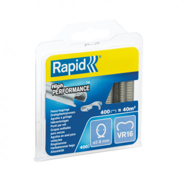 Zszywki zaciskowe do ogrodzenia Rapid VR16 - opakowanie 400 szt. RAPID-40108796