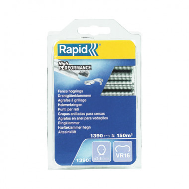 Zszywki zaciskowe do ogrodzenia Rapid VR16 - opakowanie 1390 szt. RAPID-40108799