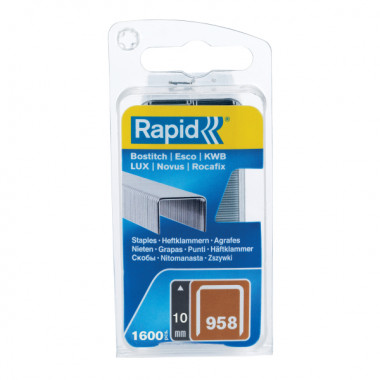 Zszywki Rapid z drutu cienkiego nr 958 (10 mm) - opakowanie 1600 szt. RAPID-40109543