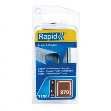 Zszywki Rapid z drutu płaskiego nr 970 (8 mm) - opakowanie 1100 szt. RAPID-40109550