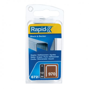Zszywki Rapid z drutu płaskiego nr 970 (12 mm) - opakowanie 670 szt. RAPID-40109552