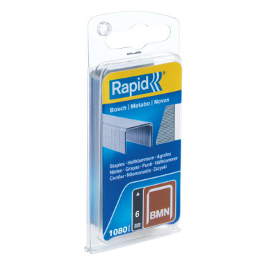 Zszywki Rapid BMN z drutu cienkiego (6 mm) - opakowanie 1080 szt. RAPID-40109555
