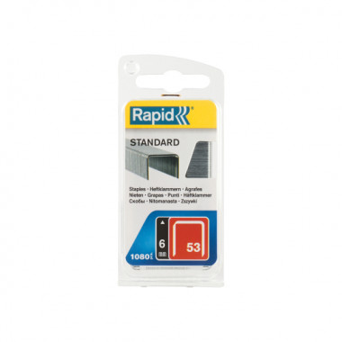 Zszywki Rapid z drutu cienkiego nr 53 (6 mm) - opakowanie 1060 szt. RAPID-40109560