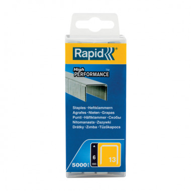 Zszywki Rapid z drutu cienkiego nr 13 (6 mm) - opakowanie 5000 szt. RAPID-40303079