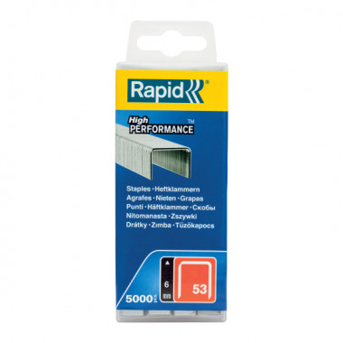 Zszywki Rapid z drutu cienkiego nr 53 (6 mm) - opakowanie 5000 szt. RAPID-40303083