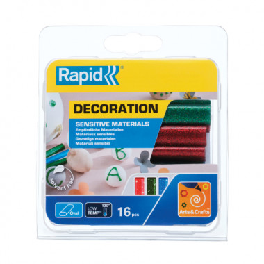 Owalny, kolorowy klej z brokatem do materiałów wrażliwych Rapid RAPID-40108462