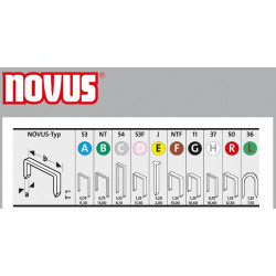 Zszywki typ G 11/8 NOVUS [1200 szt.]