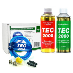 Zestaw czyszczący wtryski benzynowe + Płukanka TEC2000