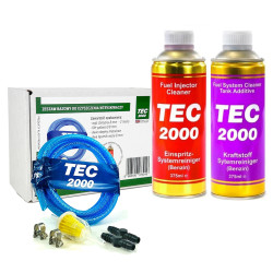 Zestaw czyszczący wtryski Fuel Injector + Dodatek benzyna TEC2000