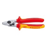 KNIPEX NOŻYCE IZOLOWANE 1000V DO CIĘCIA KABLI I PRZEWODÓW 165mm Fi15mm / 50mm2 