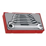 8-elementowy zestaw kluczy płasko-oczkowych zapadkowych Teng Tools TT6508RS 166720102