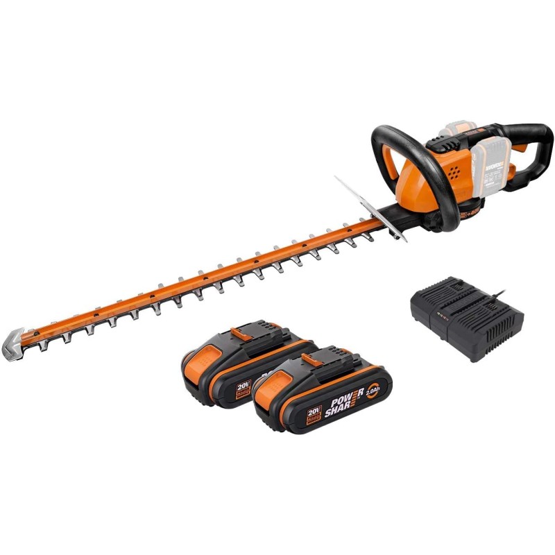 NOŻYCE DO ŻYWOPŁOTU 2X20V 61cm 2x2AH WORX WG284E