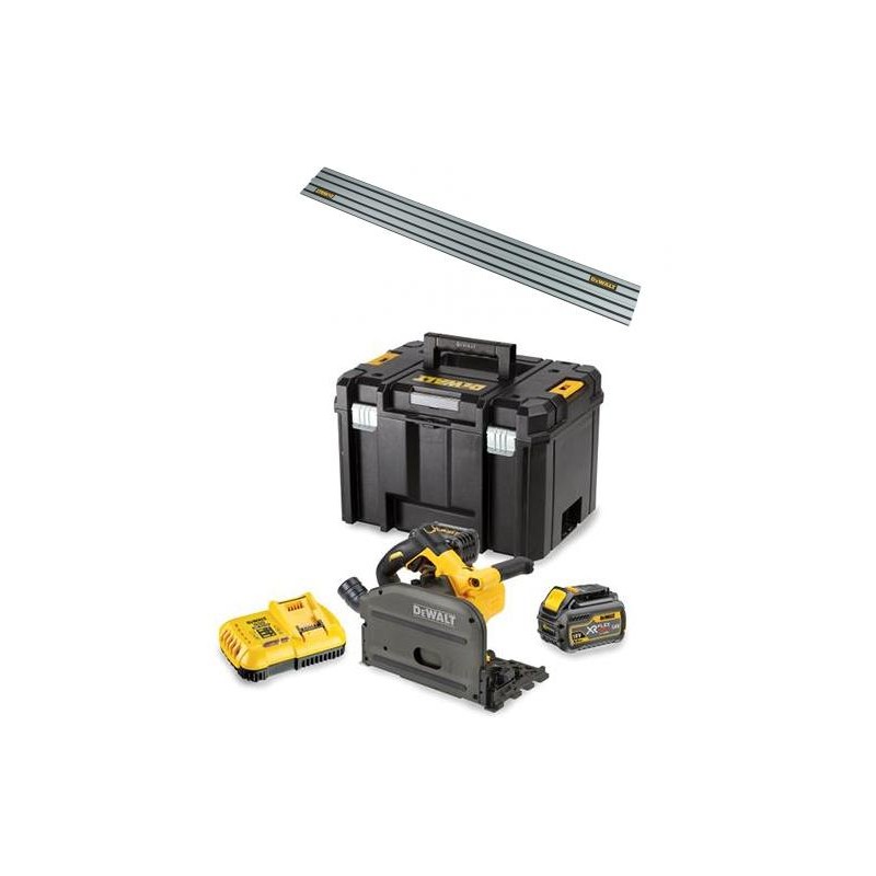 DEWALT FLEXVOLT PILARKA TARCZOWA - ZAGŁĘBIARKA 54V 2x6,0Ah SZYNA 1,5m DCS520T2R 