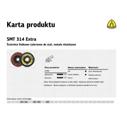 K.ŚCIERNICA LISTK.SMT314 125 P 80 EXTRA 