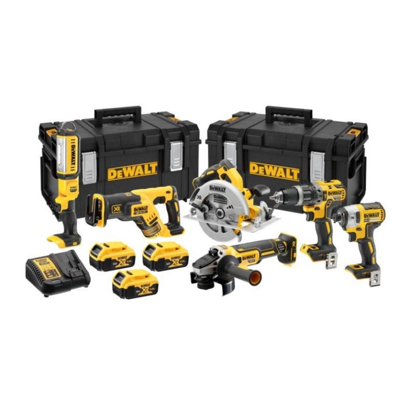 DEWALT ZESTAW COMBO 18V 6 - ELEMENTOWY + 3 x 5,0Ah + 2x DS300 DCK623P3 