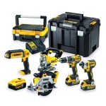 DEWALT.ZESTAW COMBO 18V DCD796+DCF887+DCS39+DCS331+DCL050) 3x5,0Ah TSTAK DCK551P3T 