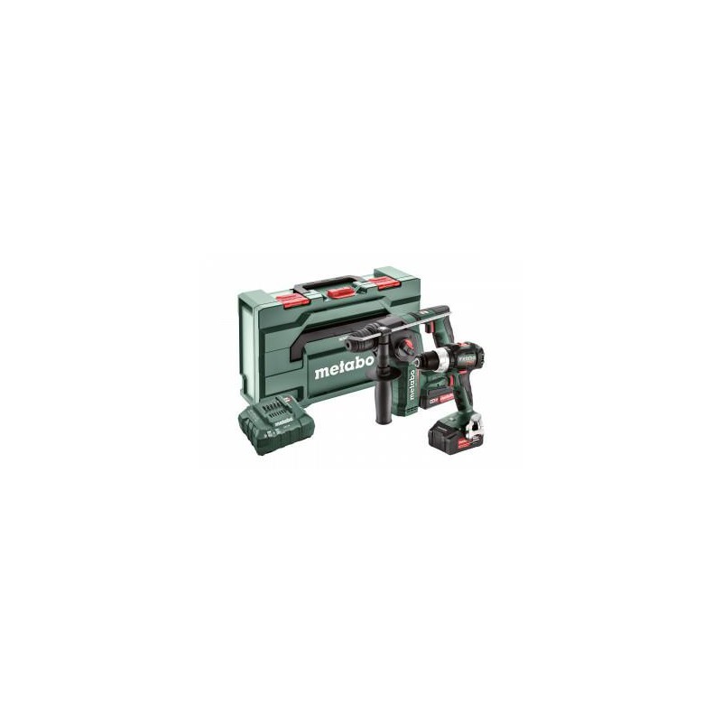 METABO.ZESTAW COMBO 18V 2.5.2 (BS 18 LT BL + BH 18 LTX BL) 2,0+4,0Ah +METABOX 