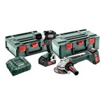 METABO.ZESTAW COMBO 18V (BS 18 LT BL +WB 18 LTX BL 125 Quick) 2x5,2Ah 2xMETABOX 