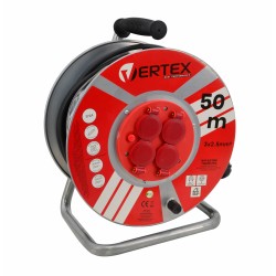 VERTEX.PRZEDŁUŻACZ BĘBEN 25m 3x2,5mm 