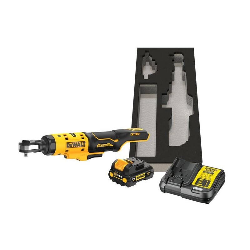 DEWALT GRZECHOTKA 12V 54Nm 1/4" 1x3,0Ah Z WYTŁOCZKĄ DO WÓZKA DCF504L1G 