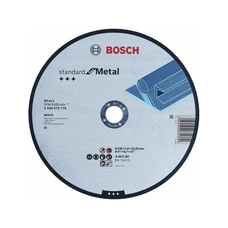 BOSCH TARCZA MET.230mm x 1,9mm x 22mm STANDARD FOR METAL 