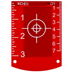 Tarcza laserowa czerwona Nivel TR-R