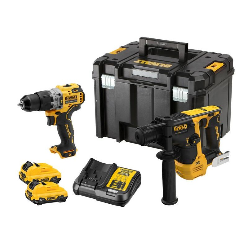 DEWALT ZESTAW COMBO 12V DCK2102L2T (DCH072 DCD706) 2x3,0Ah TSTAK 