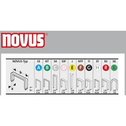Zszywki typ G 11/6 NOVUS [1200 szt.]