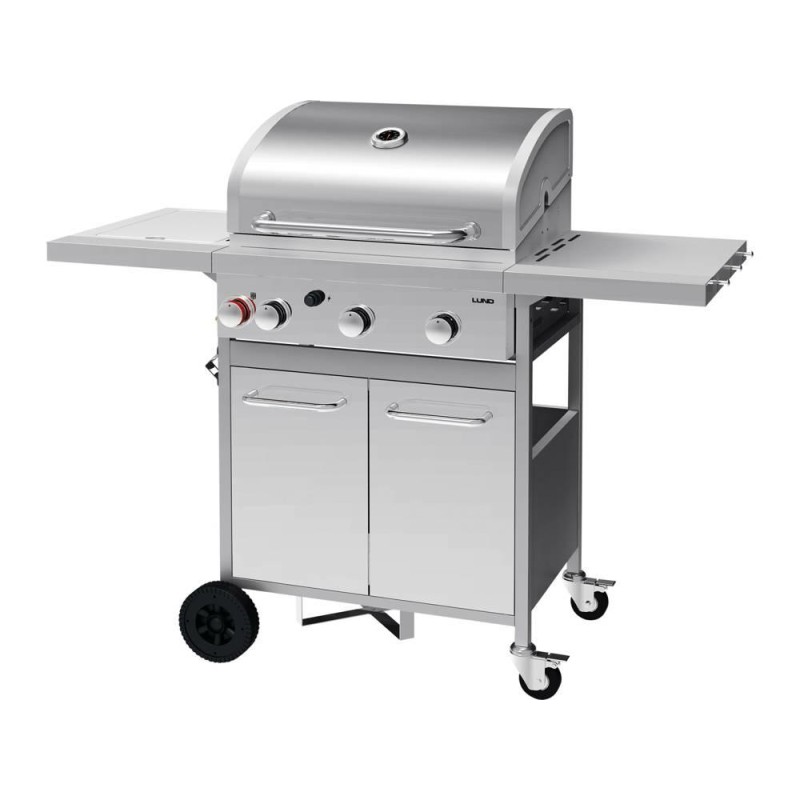 LUND GRILL GAZOWY 3+1 ŻELIWNY RUSZT 12,8KW 