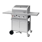 LUND GRILL GAZOWY 3+1 ŻELIWNY RUSZT 12,8KW 