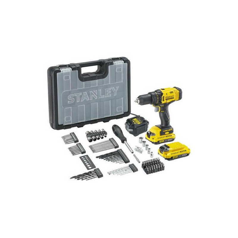 STANLEY WKRĘTARKA V20 SFMCD700D2A KUFER +80ACC 