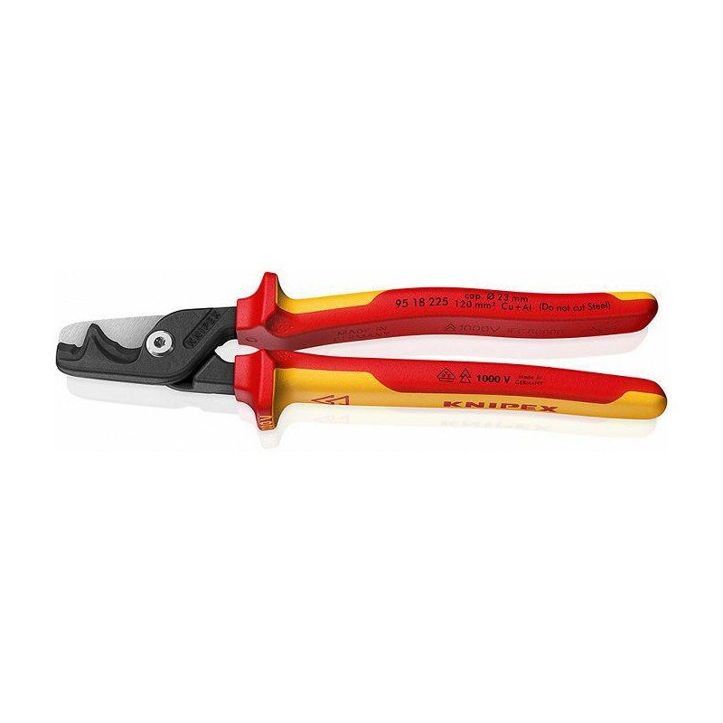 KNIPEX NOŻYCE DO CIĘCIA KABLI StepCut XL VDE 225mm 