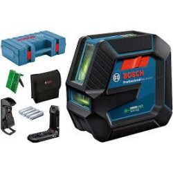 BOSCH LASER KRZYŻOWY GLL 2-15 G ZIELONY +UCHWYT LB 10 +ZACISK DK 10 WALIZKA 