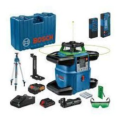 BOSCH LASER OBROTOWY GRL 650 CHVG ZIELONY +ODBIORNIK LR 65 G +PILOT  RC 6 +UCHWYT WM 6 +STATYW BT 300 HD 1xPC4,0Ah WALIZKA 