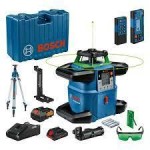 BOSCH LASER OBROTOWY GRL 650 CHVG ZIELONY +ODBIORNIK LR 65 G +PILOT  RC 6 +UCHWYT WM 6 +STATYW BT 300 HD 1xPC4,0Ah WALIZKA 