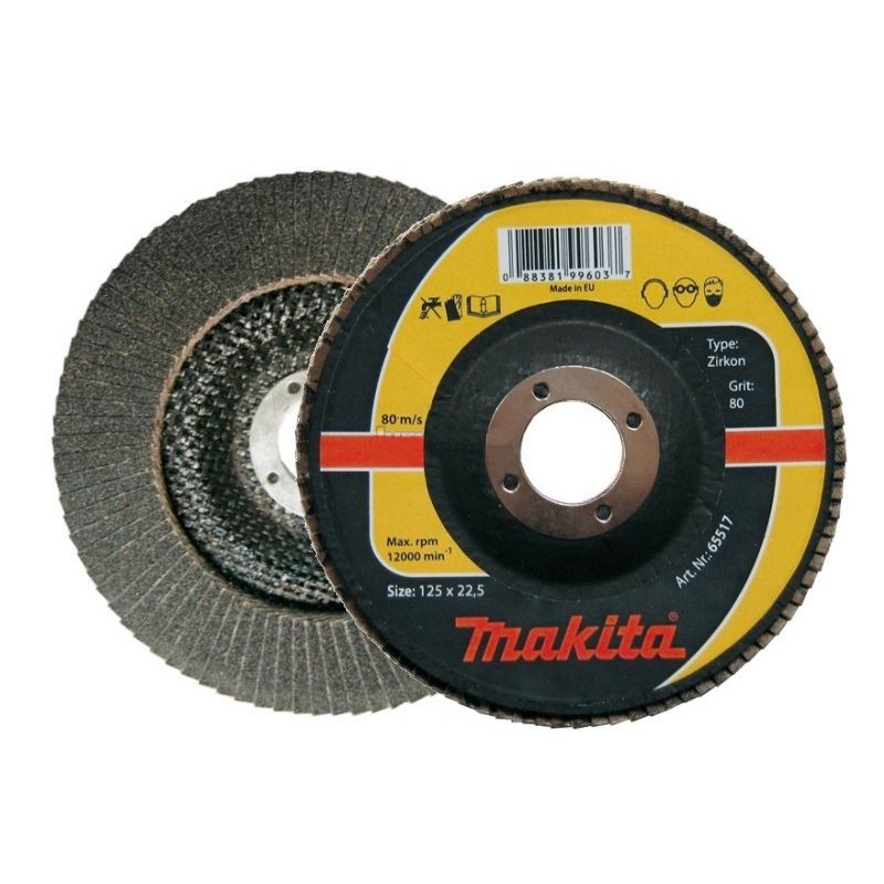 MAKITA ŚCIERNICA LISTKOWA ZIRKON 115x22,23mm P 60 METAL, STAL NIERDZEWNA 