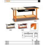 BETA STÓŁ WARSZTATOWY C56MO POMARAŃCZOWY 