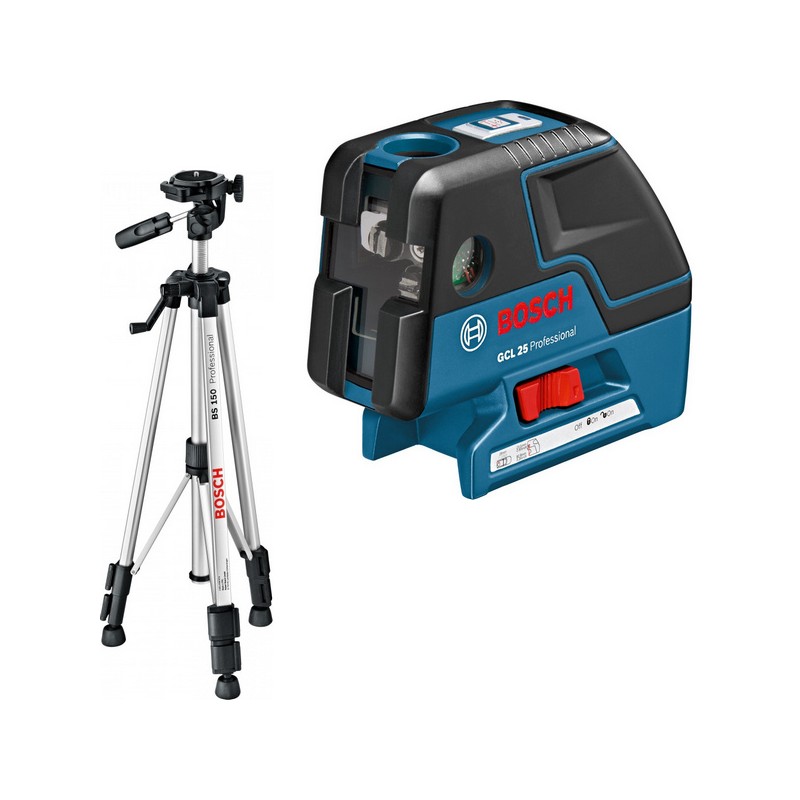 BOSCH LASER KRZYŻOWY GCL 25 +STATYW BT 150 