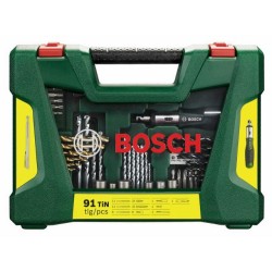 BOSCH ZESTAW WIERTŁA + KOŃCÓWKI V-LINE 91szt. 