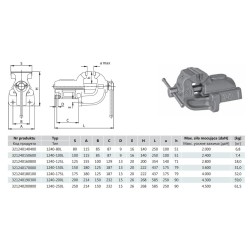 BISON-BIAL IMADŁO STAŁE 150mm TYP 1240, CIĘŻKIE 