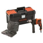 BLACK+DECKER WIERTARKA UDAROWA 850W + AKCESORIA + WALIZKA BEH850KA32-QS 