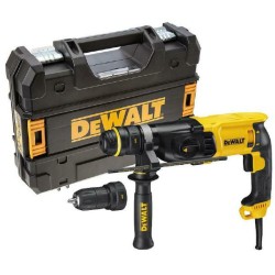 DEWALT MŁOTOWIERTARKA Z OPCJĄ KUCIA 800W 2,8J  + UCHWYT + KUFER + AKCESORIA 