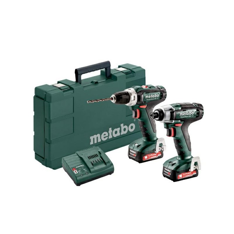 METABO ZESTAW COMBO 2.7.1 12V ZAKRĘTARKA SSD + WKRĘTARKA BS + 2x2,0 