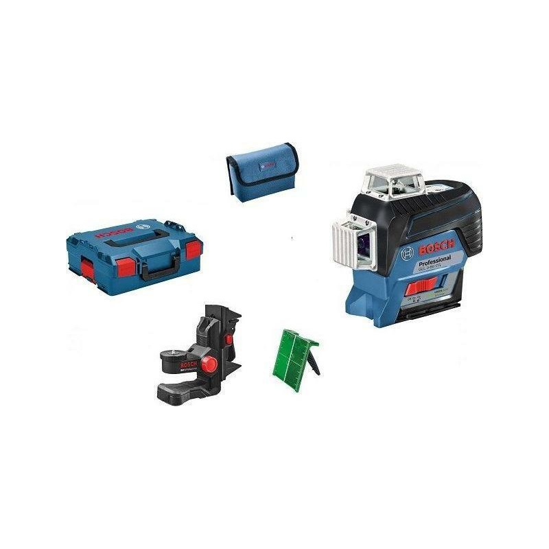 BOSCH LASER PŁASZCZYZNOWY GLL 3-80 CG SOLO ZIELONY +UCHWYT BM 1 LB 