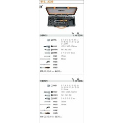 BETA ZESTAW 29 ELEMENTÓW 3/8" 910A/C29.. 